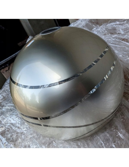 Lampa sufitowa NARVI CHROM - elegancka kula 30 cm, idealna do kuchni, jadalni i salonu, kolor srebrny, szary, złoty.