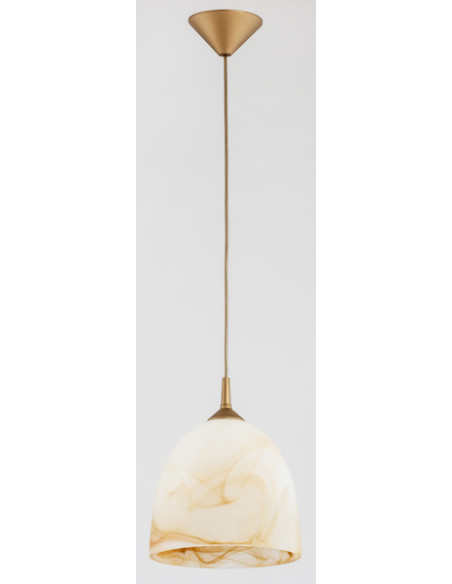 Lampa wisząca BARTEK BRĄZOWA z dymnym kloszem - elegancki detal do nowoczesnych i klasycznych wnętrz