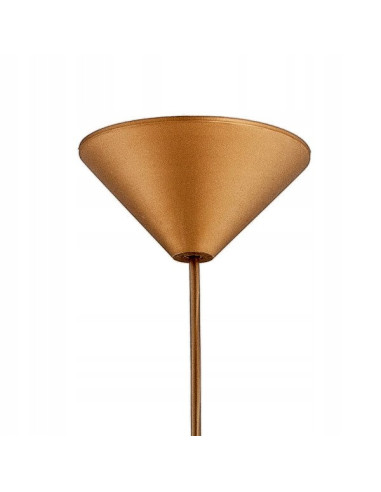 Lampa wisząca BARTEK BRĄZOWA z dymnym kloszem - elegancki detal do nowoczesnych i klasycznych wnętrz