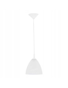 Lampa wisząca BARTEK ALABASTER - nowoczesna lampa kuchenna z mlecznym kloszem, średnica 23 cm, E27, wysokość 88 cm.