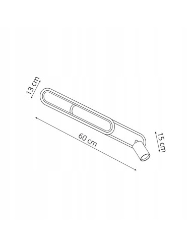 Plafon LED Parma 1 – Biały, 60 cm, Regulowany Reflektor, Energooszczędne Oświetlenie do Salonu i Jadalni