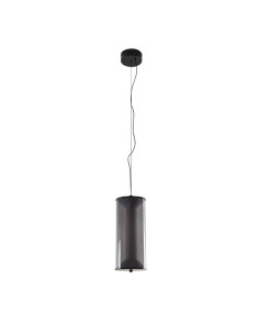 Lampa wisząca LED Aeris Dymna, regulowana barwa, minimalistyczny szkło/czarny klosz, elegancja do salonu i jadalni 2