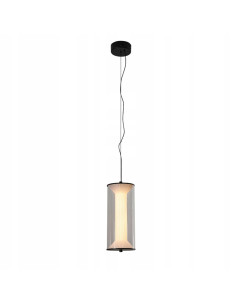 Lampa Wisząca LED Aeris Cylindryczna, Regulowana Barwa Światła, Szklana, Nowoczesny Design do Wnętrz