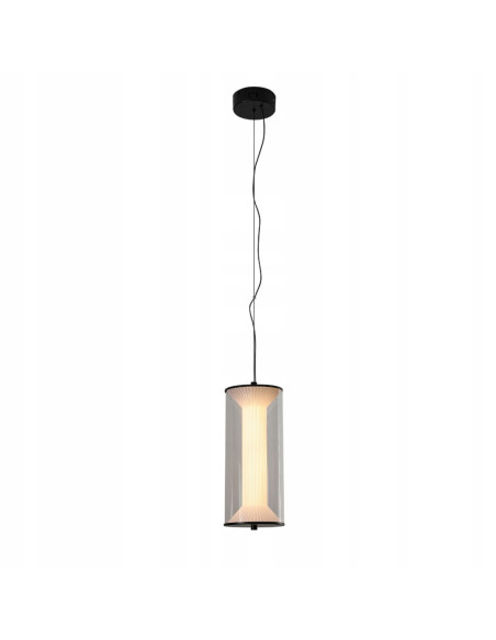 Lampa Wisząca LED Aeris Cylindryczna, Regulowana Barwa Światła, Szklana, Nowoczesny Design do Wnętrz