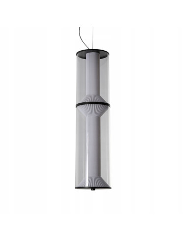 Lampa Wisząca LED Aeris 2 – Transparentna Szklana Tuba, Nowoczesne Oświetlenie do Salonu i Wnętrz, 25W