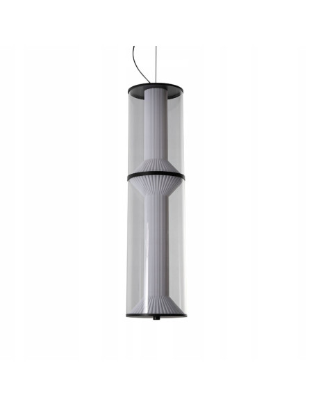 Lampa Wisząca LED Aeris 2 – Transparentna Szklana Tuba, Nowoczesne Oświetlenie do Salonu i Wnętrz, 25W