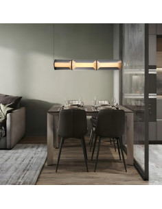 Lampa wisząca Aeris 3 LED - nowoczesne, czarne oświetlenie minimalistyczne do jadalni, idealne nad stół. 2