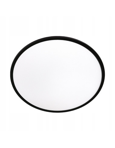 Plafon LED Pryzma 38 cm czarny z regulacją barwy, nowoczesne oświetlenie IP44 do każdego wnętrza