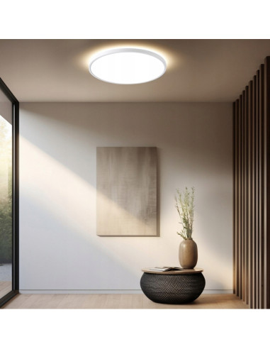 Plafon LED Pryzma 38cm CCT, wodoodporny, minimalistyczny - idealny do łazienki i nawilżonych pomieszczeń, Light Prestige