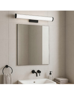 Kinkiet kryształowy Vena z regulowanym LED 60 cm, czarny - eleganckie oświetlenie do łazienek i stylowych wnętrz 2