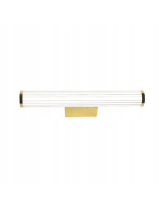 Kinkiet LED Vena z regulacją barwy światła w eleganckim złotym wykończeniu, idealny do nowoczesnych wnętrz.