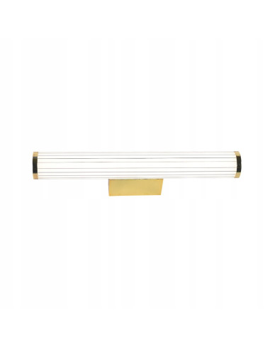 Kinkiet LED Vena z regulacją barwy światła w eleganckim złotym wykończeniu, idealny do nowoczesnych wnętrz.