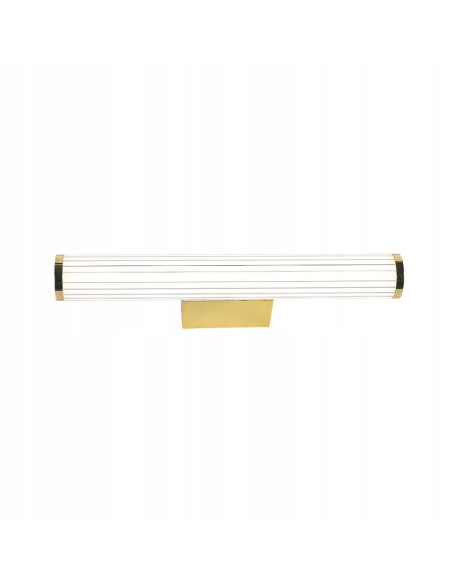 Kinkiet LED Vena z regulacją barwy światła w eleganckim złotym wykończeniu, idealny do nowoczesnych wnętrz.