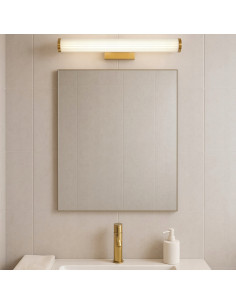 Kinkiet LED Vena z regulacją barwy światła w eleganckim złotym wykończeniu, idealny do nowoczesnych wnętrz. 2