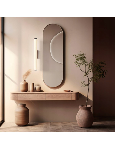 Lampa ścienna Vena LED czarna z kryształami - elegancki kinkiet z regulacją barwy światła do nowoczesnych wnętrz