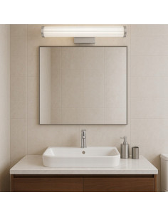 Kinkiet LED Vena 45 cm - Chromowane oświetlenie z regulacją barwy światła do nowoczesnych wnętrz i sypialni 2