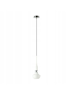 Lampa wisząca Tasos AZzardo, metalowa konstrukcja, elegancka biel/srebro/szarość, E14, 138 cm do salonu i jadalni