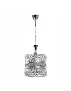 Lampa wisząca Venti z perskim wzorem w chromie – elegancka dekoracja do nowoczesnych wnętrz restauracji i domu