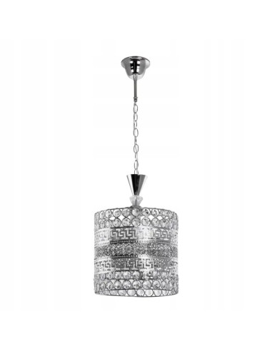 Lampa wisząca Venti z perskim wzorem w chromie – elegancka dekoracja do nowoczesnych wnętrz restauracji i domu