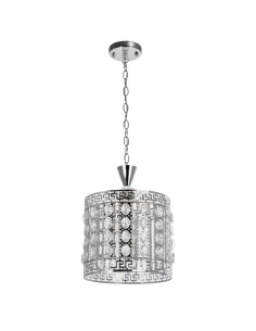 Luksusowa chromowana lampa sufitowa z kryształami - nowoczesny styl do kuchni i jadalni