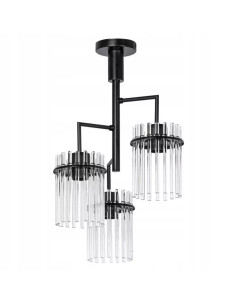 Lampa sufitowa kryształowa Venti Vintage z metalową konstrukcją - elegancja i nowoczesny styl do każdego wnętrza.