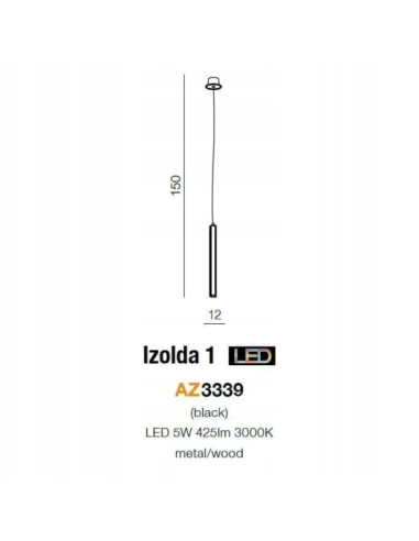 Lampa Wisząca Izolda z Drewna 3000K – Nowoczesne Oświetlenie do Restauracji i Wnętrz Domowych