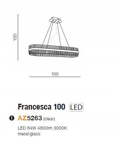 Luksusowy żyrandol FRANCESCA ze szklanymi rurkami i złotym akcentem - eleganckie oświetlenie do domu i biura