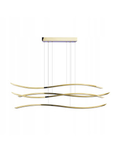 Lampa wisząca LED WAVES w złotym kolorze - minimalistyczna elegancja inspirowana morzem do nowoczesnych wnętrz