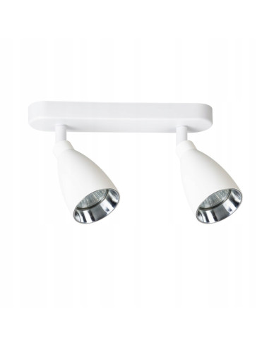 Nowoczesny plafon dziecięcy LED z regulowanymi reflektorami, biały – stylowe oświetlenie do pokoju malucha