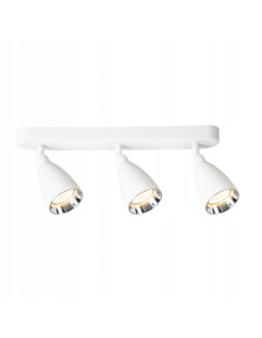 Plafon Campana 3 w białym kolorze z regulowanymi reflektorami GU10 do nowoczesnych wnętrz i klatek schodowych