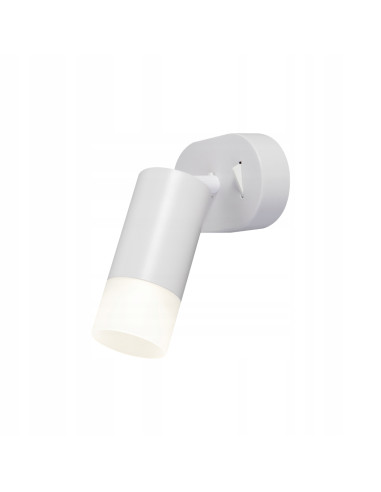 Nowoczesny reflektor ścienny Sonaya z regulacją, biały, idealny do sypialni i biura, oświetlenie LED GU10