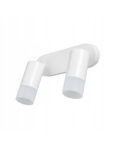 Kinkiet Sonaya 2L GU10 - Nowoczesna lampa ścienna z regulacją, minimalistyczny design, biały metal, styl do każdego wnętrza