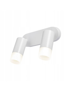 Kinkiet Sonaya 2L GU10 - Nowoczesna lampa ścienna z regulacją, minimalistyczny design, biały metal, styl do każdego wnętrza 2