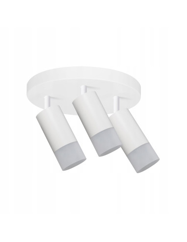 Plafon Sonaya 3-reflektorowy w białym kolorze - nowoczesne oświetlenie do salonu i innych przestrzeni