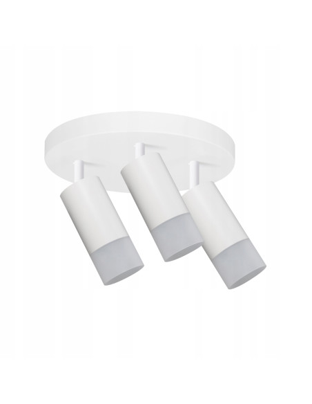 Plafon Sonaya 3-reflektorowy w białym kolorze - nowoczesne oświetlenie do salonu i innych przestrzeni