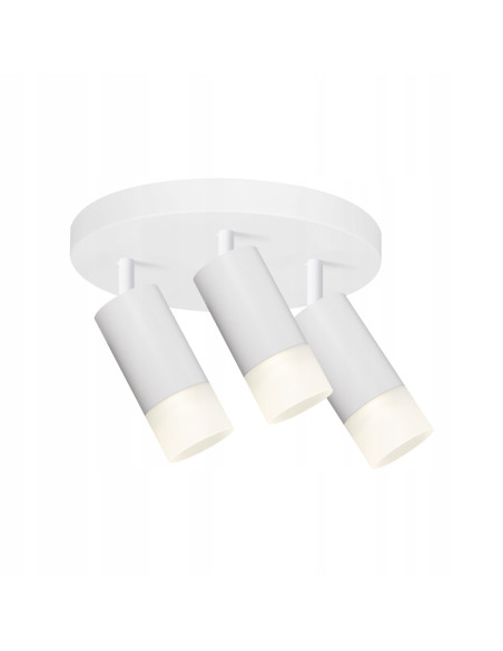 Plafon Sonaya 3-reflektorowy w białym kolorze - nowoczesne oświetlenie do salonu i innych przestrzeni