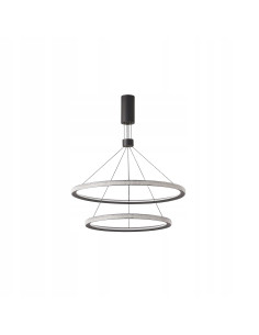 Lampa wisząca LED DIEGO – nowoczesny czarny design, 2 źródła światła, idealna do kuchni i salonu