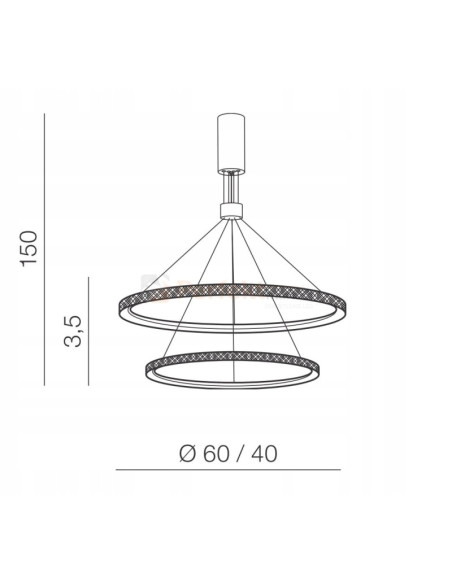 Lampa wisząca LED DIEGO – nowoczesny czarny design, 2 źródła światła, idealna do kuchni i salonu