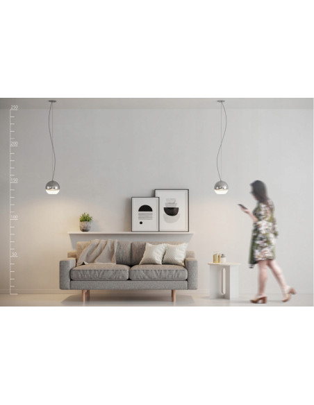 Lampa wisząca Silver Ball - elegancka kula w nowoczesnym designie do każdego wnętrza.