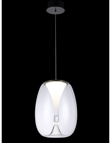 Lampa wisząca PAMELA 3D LED 3000K - eleganckie oświetlenie do nowoczesnych wnętrz i przedpokoi