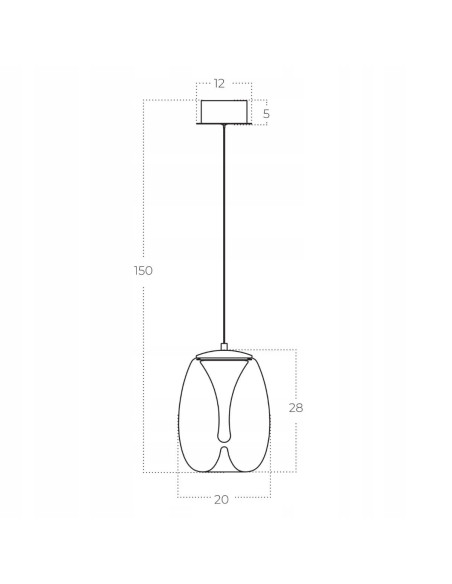 Lampa wisząca PAMELA 3D LED 3000K - eleganckie oświetlenie do nowoczesnych wnętrz i przedpokoi