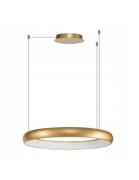 Lampa wisząca ANTONIO LED złota z pilotem, regulacją natężenia i zmienną barwą - nowoczesne oświetlenie do wnętrz