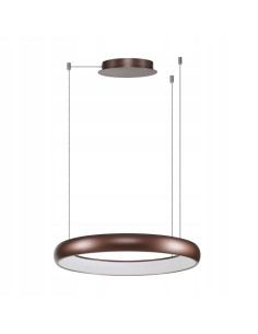 Lampa wisząca ANTONIO 200 cm w brązie z regulacją barwy światła i zintegrowanym źródłem LED do biura i domu
