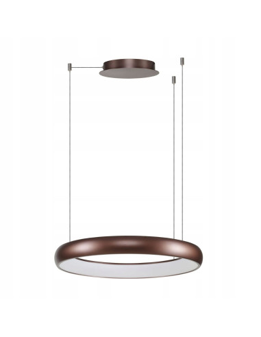 Lampa wisząca ANTONIO 200 cm w brązie z regulacją barwy światła i zintegrowanym źródłem LED do biura i domu