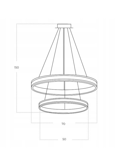 Nowoczesna lampa wisząca RIO w czerni i złocie – eleganckie oświetlenie LED do salonu, jadalni i biura, 4 źródła światła.