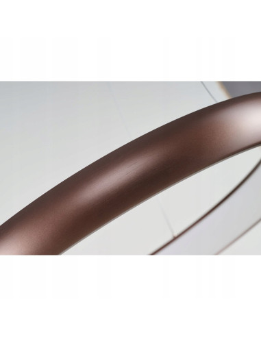 Lampa wisząca ANTONIO LED w kształcie okręgu, brązowa, regulacja barwy światła, elegancka do biura i wnętrz prywatnych