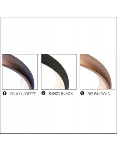 Lampa wisząca ANTONIO LED w kształcie okręgu, brązowa, regulacja barwy światła, elegancka do biura i wnętrz prywatnych