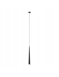 Lampa wisząca Stylo 1 – minimalistyczny zwis szklany, elegancki design, 120 cm, czarny, idealna do nowoczesnych wnętrz