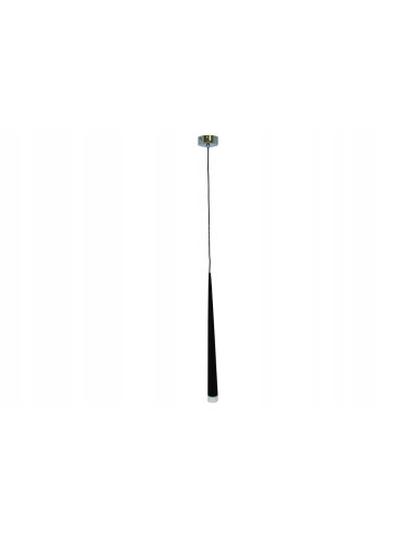 Lampa wisząca Stylo 1 – minimalistyczny zwis szklany, elegancki design, 120 cm, czarny, idealna do nowoczesnych wnętrz