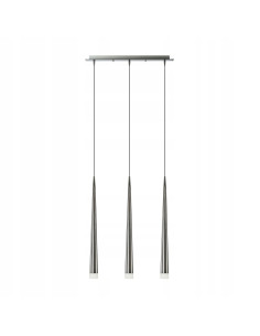 Lampa wisząca AZzardo Stylo 3 z chromowanymi kloszami – nowoczesne oświetlenie do biura i jadalni